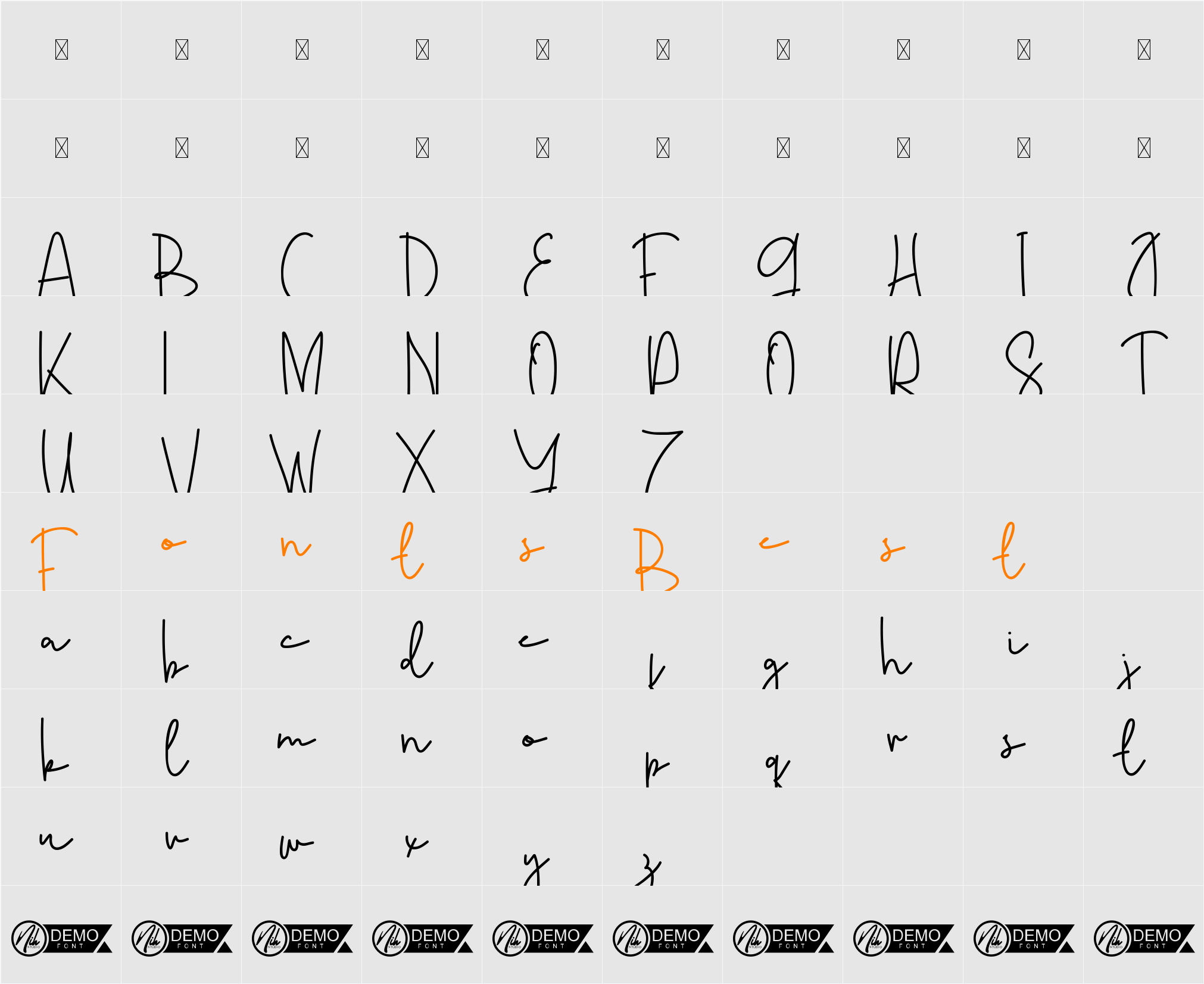 Sebuah Ilusi Demo Character Map