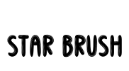 Star Brush Font Image
