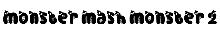 Monster Mash Monster 2 Font Image