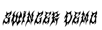Swinger DEMO Font Image