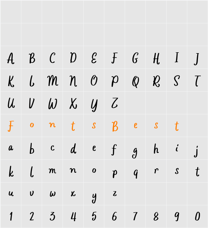 Gunkid Character Map