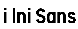 i Ini Sans Font Image