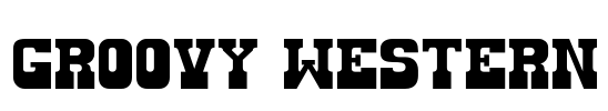 Groovy Western Font Image