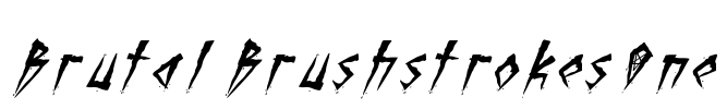 Brutal Brushstrokes One Font Image