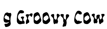 g Groovy Cow Font Image