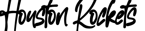Houston Rockets Font Image