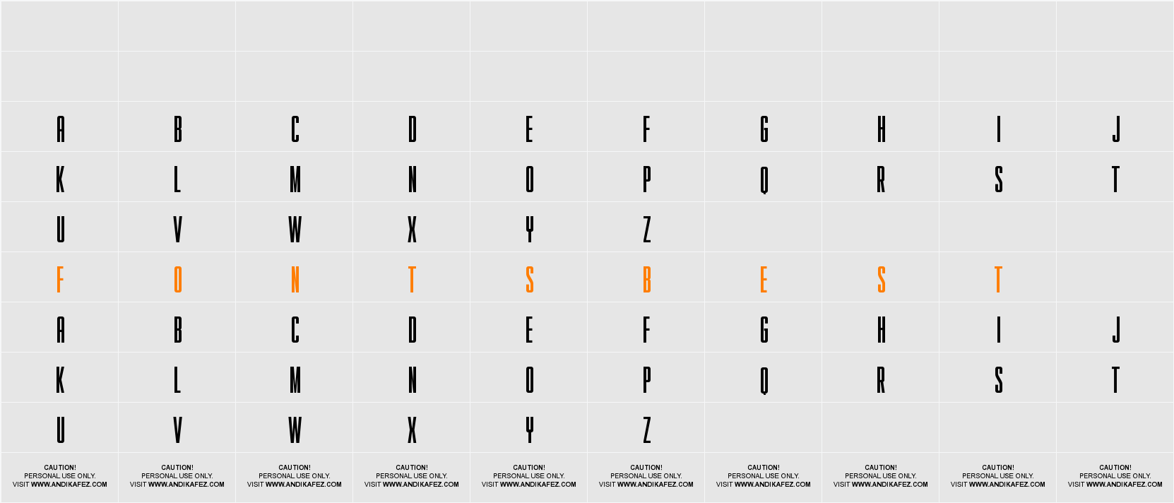 HORNSEA FC MEDIUM Character Map