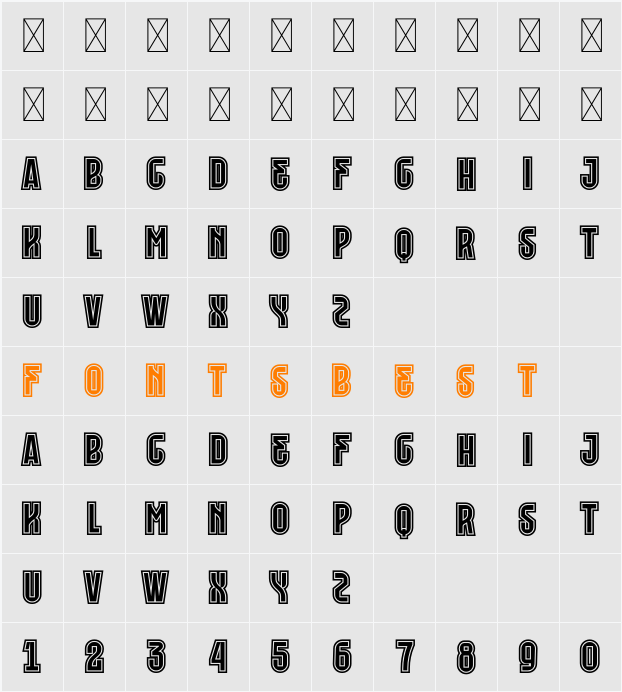 Merseyside Red SS 3 Character Map
