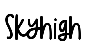 Skyhigh Font Image