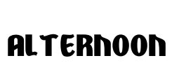 ALTERNOON Font Image