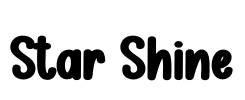 Star Shine Font Image