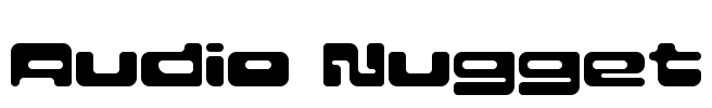 Audio Nugget Font Image