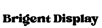 Brigent Display Font Image
