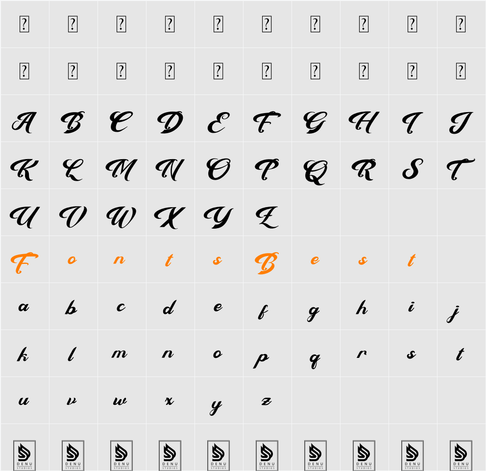 Berdy Danilla Character Map