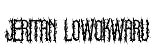 Jeritan Lowokwaru Font Image
