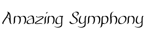 Amazing Symphony Font Image