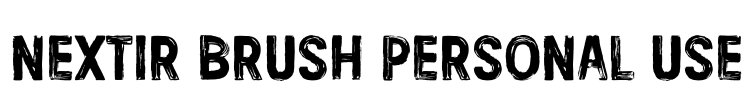Nextir Brush Personal Use Font Image