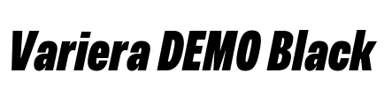 Variera DEMO Black Font Image