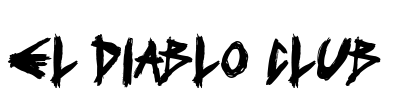 El Diablo Club Font Image