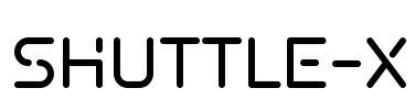 SHUTTLE-X Font Image