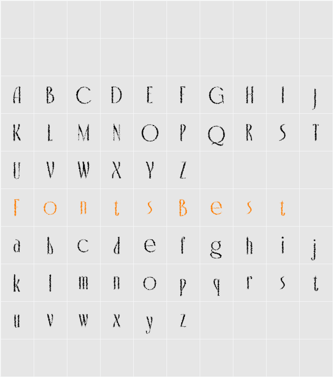 Capires Unfocus Demo Character Map