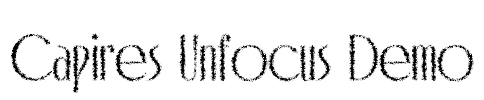 Capires Unfocus Demo Font Image