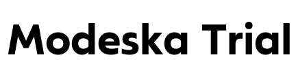 Modeska Trial Font Image