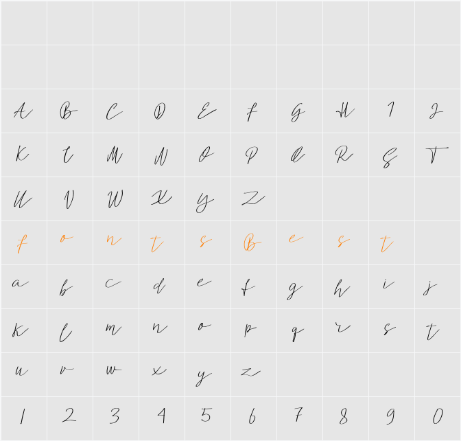 Analisa Character Map