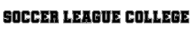 Soccer League College Font Image