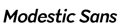 Modestic Sans Font Image