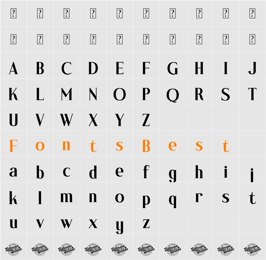 Mascefla DEMO VERSION Character Map