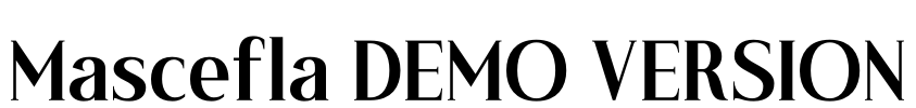 Mascefla DEMO VERSION Font Image