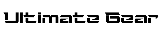 Ultimate Gear Font Image