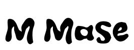 M Mase Font Image