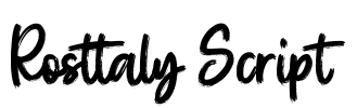 Rosttaly Script Font Image