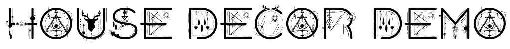 House Decor Demo Font Image