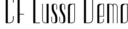 CF Lusso Demo Font Image