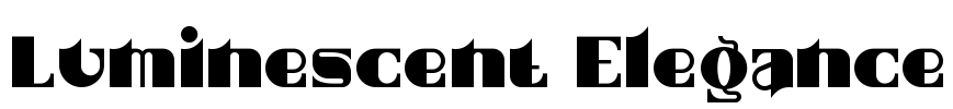 Luminescent Elegance Font Image