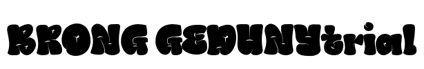 BRONG GEDUNYtrial Font Image