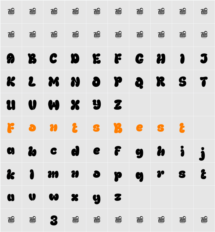 THUROF Trial Character Map