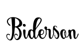 Biderson Font Image