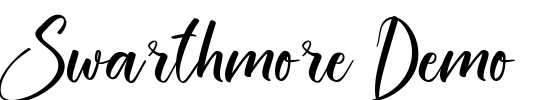 Swarthmore Demo Font Image