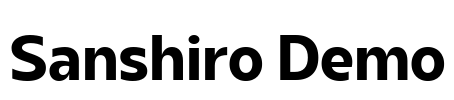 Sanshiro Demo Font Image
