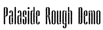 Palaside Rough Demo Font Image