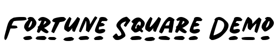 Fortune Square Demo Font Image