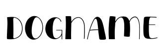 Dogname Font Image