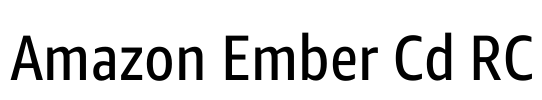 Amazon Ember Cd RC Font Image