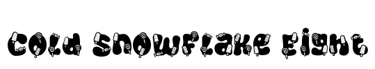 Cold Snowflake Eight Font Image