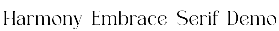 Harmony Embrace Serif Demo Font Image
