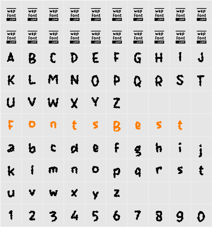 Obros Character Map